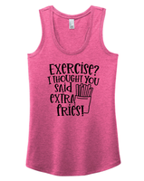 FF: Extra Fries Ladies' Racerback Tank