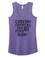 FF: Extra Fries Ladies' Racerback Tank
