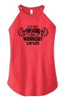 FF: Using My Workout Words Ladies' Rocker Tank