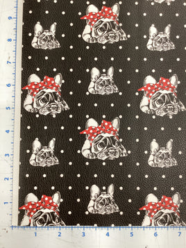 V1: French Bulldog Bandana Vinyl: 19x47