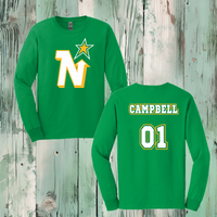 North Stars 100% Cotton Long Sleeve Tee (Youth & Adult)