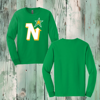 North Stars 100% Cotton Long Sleeve Tee (Youth & Adult)