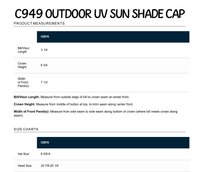 VCFA Outdoor UV Sun Shade Cap