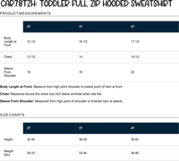 CAR78TZH Toddler Full Zip Hooded Sweatshirt