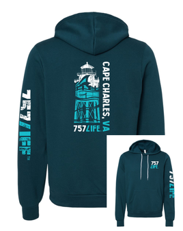 757LIFE Cape Charles Lighthouse Pullover Hoodie