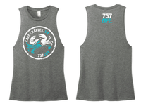 757LIFE Cape Charles Crab Ladies Muscle Tank