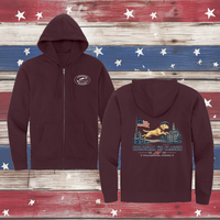 CDD Colonial K9 Classic Adult Full Zip Hooded Sweatshirt