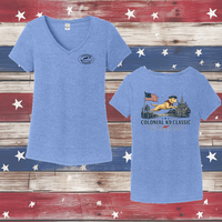 CDD K9 Colonial Classic Ladies' Triblend V-Neck Tee