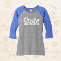 Charity P&K Ladies' 3/4 Sleeve Baseball Tee