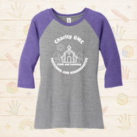 Charity P&K Ladies' 3/4 Sleeve Baseball Tee