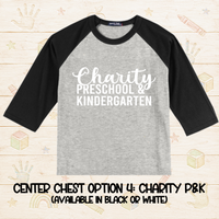 Charity P&K Youth Baseball Tee