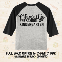 Charity P&K Youth Baseball Tee
