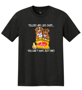 Tollers Are Like Chips Short Sleeve Triblend Tee