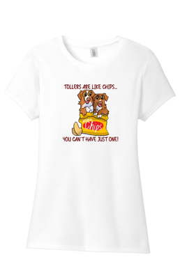 Tollers Are Like Chips Ladies' Triblend Tee