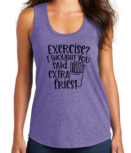 FF: Extra Fries Ladies' Racerback Tank