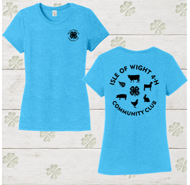 IoW 4-H Ladies' Short Sleeve Triblend Tee