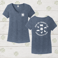 IoW 4-H Ladies' Short Sleeve Triblend V-Neck Tee