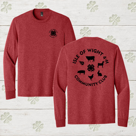 IoW 4-H Adult Long Sleeve Triblend Tee