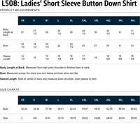 BOTBSC Ladies' Short Sleeve Button Up Shirt