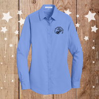 M4L Ladies Long Sleeve Button Down Shirt