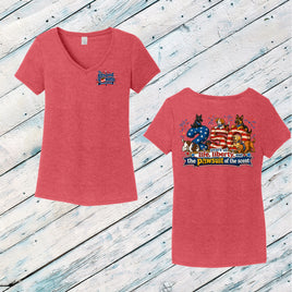 Pawsuit of the Scent Ladies' Triblend V-Neck Tee