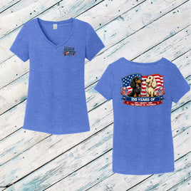 Pawsuit of Yappiness Ladies' Triblend V-Neck Tee