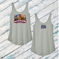 The Pawsuit of Belly Rubs Ladies' Triblend Relaxed Tank Top