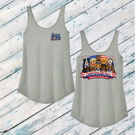 The Pawsuit of Belly Rubs Ladies' Triblend Relaxed Tank Top