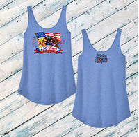 The Pawsuit of Treats Ladies' Triblend Relaxed Tank Top