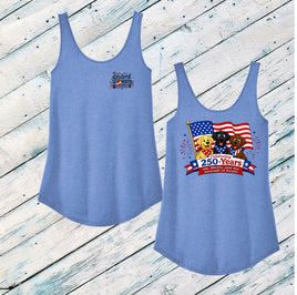 The Pawsuit of Treats Ladies' Triblend Relaxed Tank Top