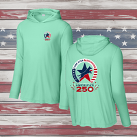 LSDD Celebrating 250 UV Performance Hooded Long Sleeve Tee