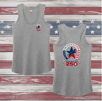 LSDD Celebrating 250 Ladies' Triblend Racerback Tank
