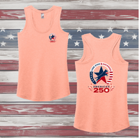 LSDD Celebrating 250 Ladies' Triblend Racerback Tank