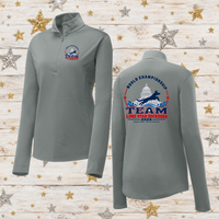 LSDDWC26 Ladies' Performance 1/4 Zip Long Sleeve Tee