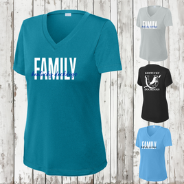 KYDD Family Ladies' Performance V-Neck Tee