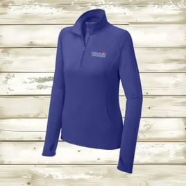 CDD Ladies' Sport-Wick Stretch 1/4-Zip Pullover