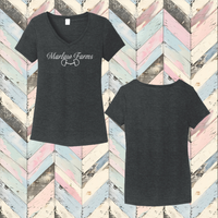 Marlaw Farms Ladies' Triblend V-Neck Tee