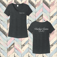 Marlaw Farms Ladies' Triblend V-Neck Tee