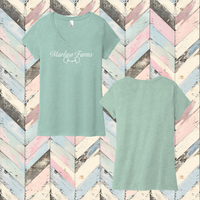 Marlaw Farms Ladies' Triblend V-Neck Tee