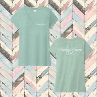 Marlaw Farms Ladies' Triblend V-Neck Tee