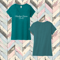 Marlaw Farms Ladies' Triblend V-Neck Tee