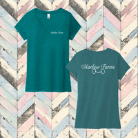 Marlaw Farms Ladies' Triblend V-Neck Tee