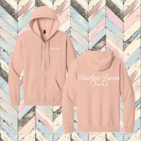 Marlaw Farms Full Zip Hooded Sweatshirt