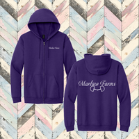 Marlaw Farms Full Zip Hooded Sweatshirt