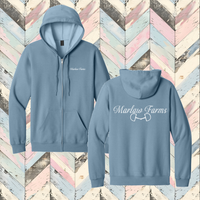 Marlaw Farms Full Zip Hooded Sweatshirt
