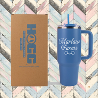 Marlaw Farms 40oz Tumbler w/ Handle