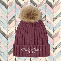 Marlaw Farms Knit Pom Beanie