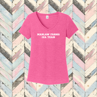 Marlaw Farms Ladies' Triblend V-Neck Tee