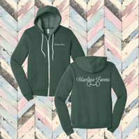Marlaw Farms Premium Fleece Full Zip Hooded Sweatshirt