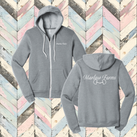 Marlaw Farms Premium Fleece Full Zip Hooded Sweatshirt